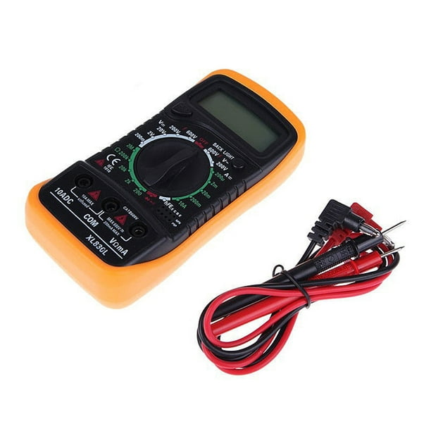 Voltage Meter Yellow Voltage Tester Durable LED Home Professional Use 